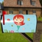 Little Redhead Mermaid Decorative Curbside Farm Mailbox Cover