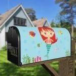 Little Redhead Mermaid Decorative Curbside Farm Mailbox Cover