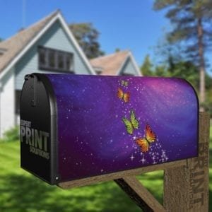 Butterfly Nebula Decorative Curbside Farm Mailbox Cover