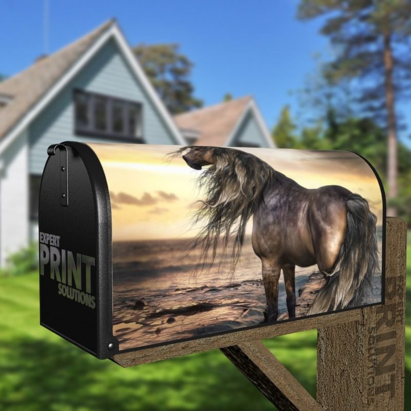 Beautiful Horse #9 Decorative Curbside Farm Mailbox Cover