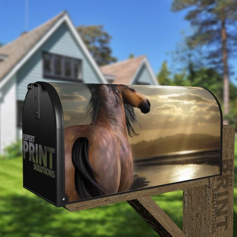 Beautiful Horse #2 Decorative Curbside Farm Mailbox Cover