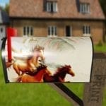 Galloping Horses Decorative Curbside Farm Mailbox Cover