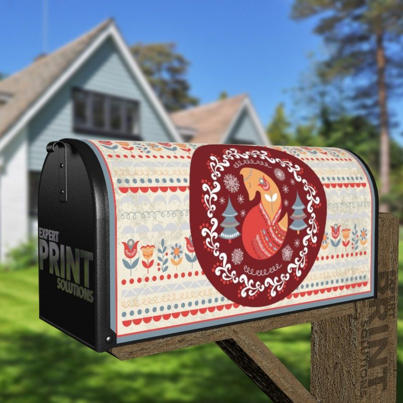 Christmas - Scandinavian Tale #7 Decorative Curbside Farm Mailbox Cover