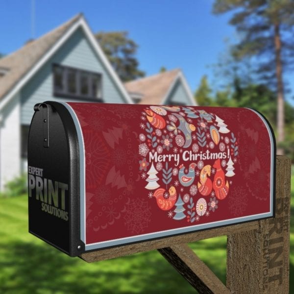 212-scandinavian-tale-5-merry-christmas-farm-mailbox-magnetic-cover Scandinavian Tale #5 - Merry Christmas Decorative Curbside Farm Mailbox Cover