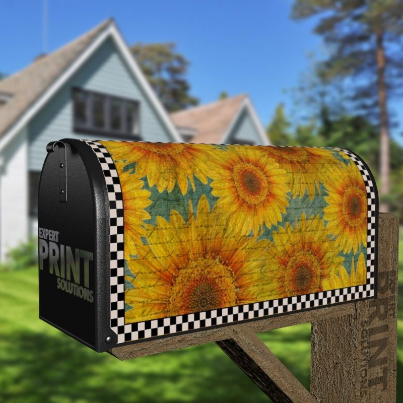 Beautiful Sunflowers #4 Decorative Curbside Farm Mailbox Cover