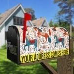 Bohemian Folk Art Horse Decorative Curbside Farm Mailbox Cover