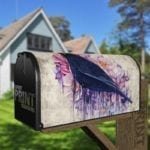 Blackbird and Flowers Decorative Curbside Farm Mailbox Cover