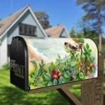 Little Sparrow on a Dog-Rose Bush Decorative Curbside Farm Mailbox Cover