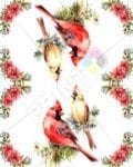 Pretty Cardinal Couple Decorative Curbside Farm Mailbox Cover