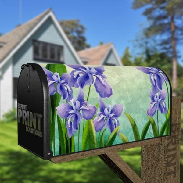 Purple Lilies Decorative Curbside Farm Mailbox Cover