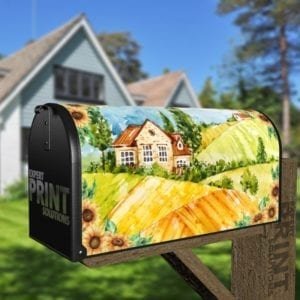 September Farmhouse Decorative Curbside Farm Mailbox Cover