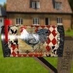 Vintage Farmhouse Rooster Design #2 Decorative Curbside Farm Mailbox Cover