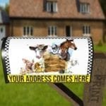 Cute Barnyard Animals #1 Decorative Curbside Farm Mailbox Cover