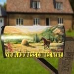 Horse in the Meadow Decorative Curbside Farm Mailbox Cover