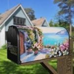 Beautiful Cottage Near to the Mediterranean Sea Decorative Curbside Farm Mailbox Cover