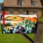 Blooming Cactuses in the Desert Decorative Curbside Farm Mailbox Cover
