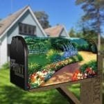 Garden Flower Path Decorative Curbside Farm Mailbox Cover