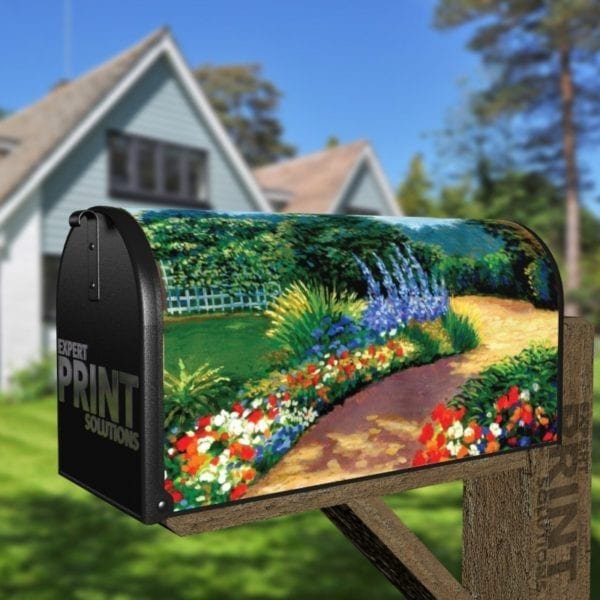 Garden Flower Path Decorative Curbside Farm Mailbox Cover