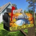Autumn Bridge Decorative Curbside Farm Mailbox Cover