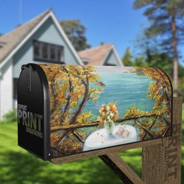 October Afternoon in the Lakehouse Decorative Curbside Farm Mailbox Cover