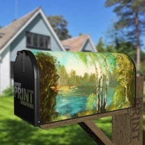 Summer Holiday at the Lake Decorative Curbside Farm Mailbox Cover