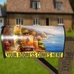 Beautiful Harbor View in Greece Decorative Curbside Farm Mailbox Cover