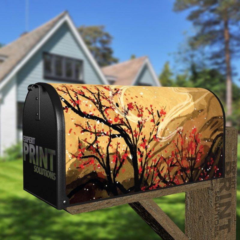 Windy October Sunset Decorative Curbside Farm Mailbox Cover