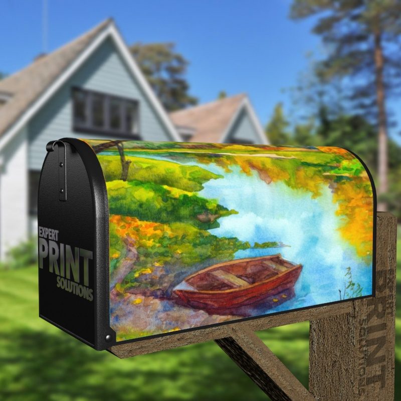 Summer at the River Decorative Curbside Farm Mailbox Cover