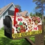Beautiful Ethnic Native Boho Flower Design #2 Decorative Curbside Farm Mailbox Cover