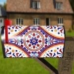Beautiful Ethnic Native Boho Tile Design #3 Decorative Curbside Farm Mailbox Cover