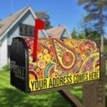 Beautiful Folk Ethnic Native Boho Paisley Design #16 Decorative Curbside Farm Mailbox Cover