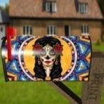 Beautiful Ethnic Sugar Skull Lady Boho Folk Design Decorative Curbside Farm Mailbox Cover