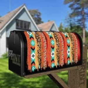 Beautiful Native Folk Design Decorative Curbside Farm Mailbox Cover