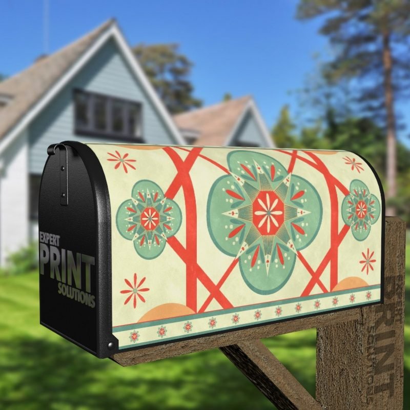 Beautiful Pastel Ethnic Bohemian Design #1 Decorative Curbside Farm Mailbox Cover