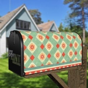 Beautiful Pastel Ethnic Bohemian Design #2 Decorative Curbside Farm Mailbox Cover