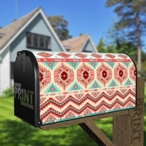 Pretty Native Folk Design Decorative Curbside Farm Mailbox Cover