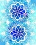 Beautiful Ethnic Blue and White Mandala Design Decorative Curbside Farm Mailbox Cover