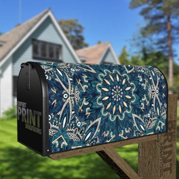 Beautiful Ethnic Native Boho Colorful Mandala Design #2 Decorative Curbside Farm Mailbox Cover