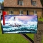 Lighthouse During a Storm Decorative Curbside Farm Mailbox Cover
