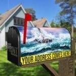 Lighthouse During a Storm Decorative Curbside Farm Mailbox Cover