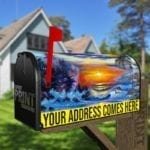 Tropical Sunset over the Sea Decorative Curbside Farm Mailbox Cover