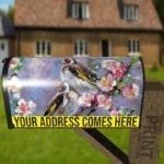 Goldfinches Sitting on the Flower Branch Decorative Curbside Farm Mailbox Cover