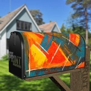 Colorful Abstract Design Decorative Curbside Farm Mailbox Cover