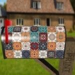 Bohemian Talavera Indian Pattern #1 Decorative Curbside Farm Mailbox Cover