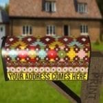Bohemian Ethnic Aztec Design Decorative Curbside Farm Mailbox Cover