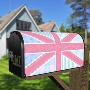 British Union Jack Patchwork Flag #2 Decorative Curbside Farm Mailbox Cover
