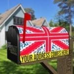British Union Jack Patchwork Flag # Decorative Curbside Farm Mailbox Cover