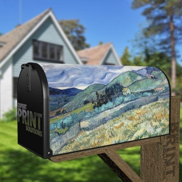 Landscape from Saint-Rémy by Vincent van Gogh Decorative Curbside Farm Mailbox Cover