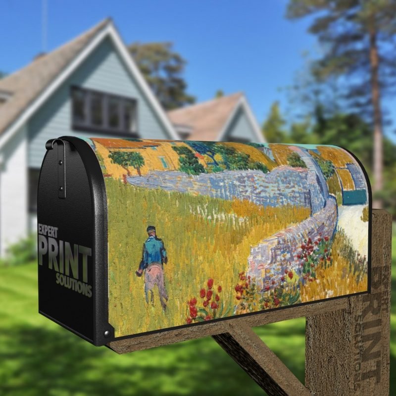 Farmhouse in Provence by Vincent van Gogh Decorative Curbside Farm Mailbox Cover