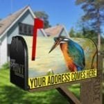 Beautiful Kingfisher Above the Pond Decorative Curbside Farm Mailbox Cover